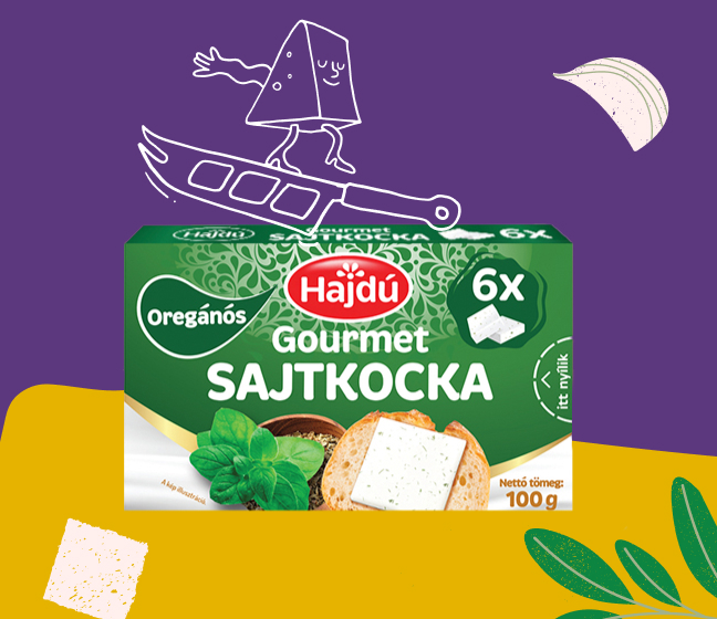 Hajdú Gourmet Sajtkocka - Oregánós