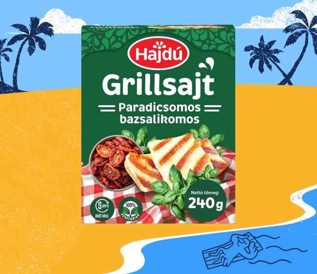 Paradicsomos-bazsalikomos grillsajt