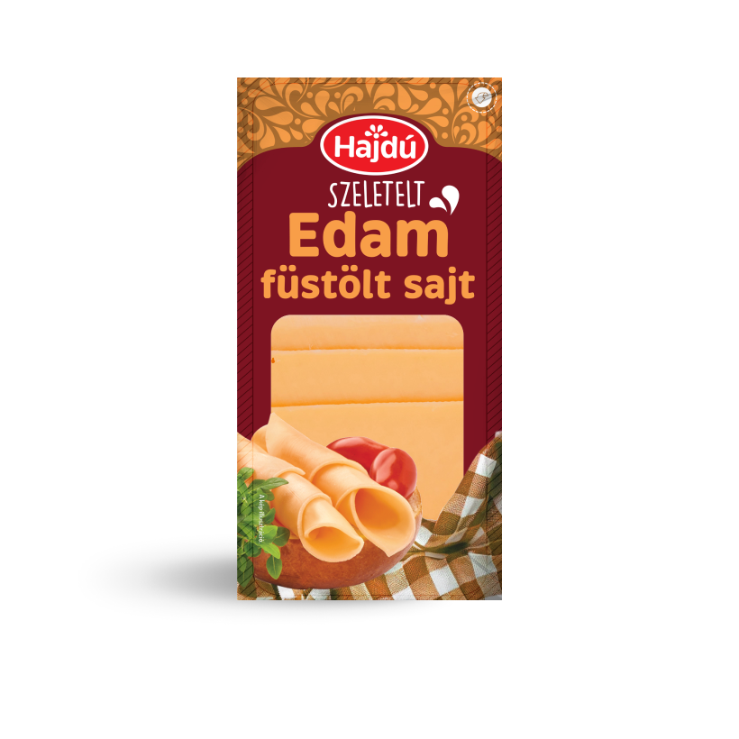 Hajdú szeletelt Edam sajt - füstölt