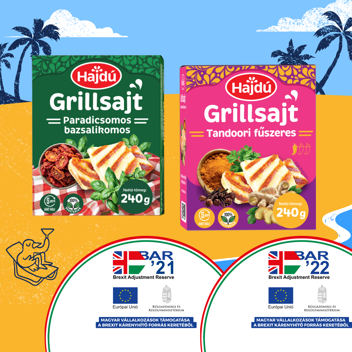 Legyen színes a nyarad az új Hajdú grillsajtokkal!
