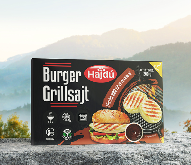 Hajdú Burger Grillsajt füstölt BBQ fűszerezéssel