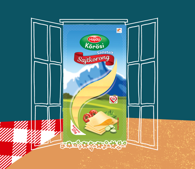 Hajdú szeletelt, natúr sajtkorong