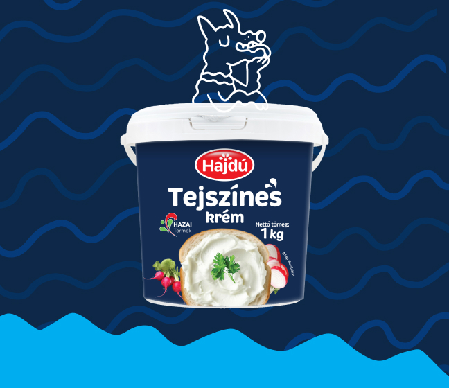 Hajdú tejszínes krém - nagy kiszerelés