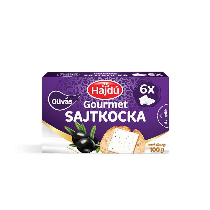 Hajdú Gourmet Sajtkocka - Olivás