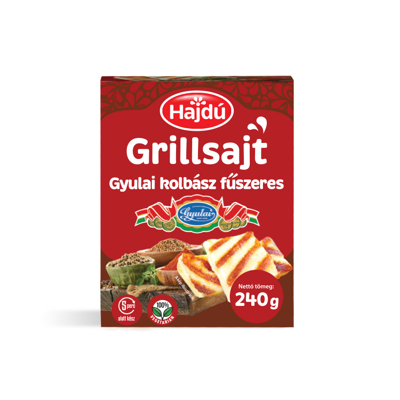 Gyulai kolbász fűszeres grillsajt