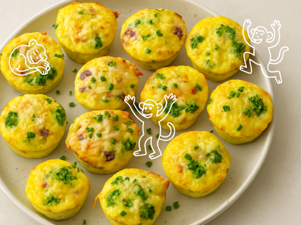 Sajtos-spárgás mini quiche